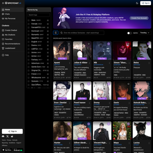 Spicychat website screenshot